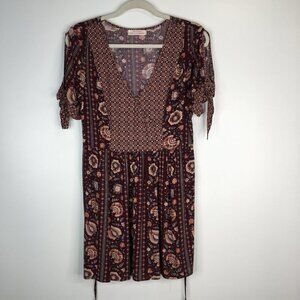 BAND OF GYPSIES Cold Shoulder Floral Dress